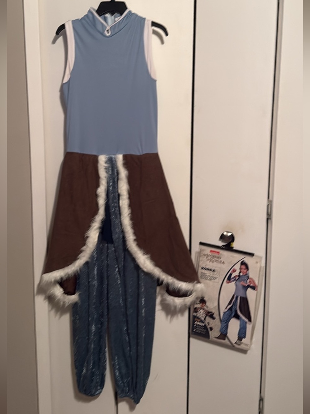 Legend of Korra Blue and Brown Fur-Trim Costume Dress